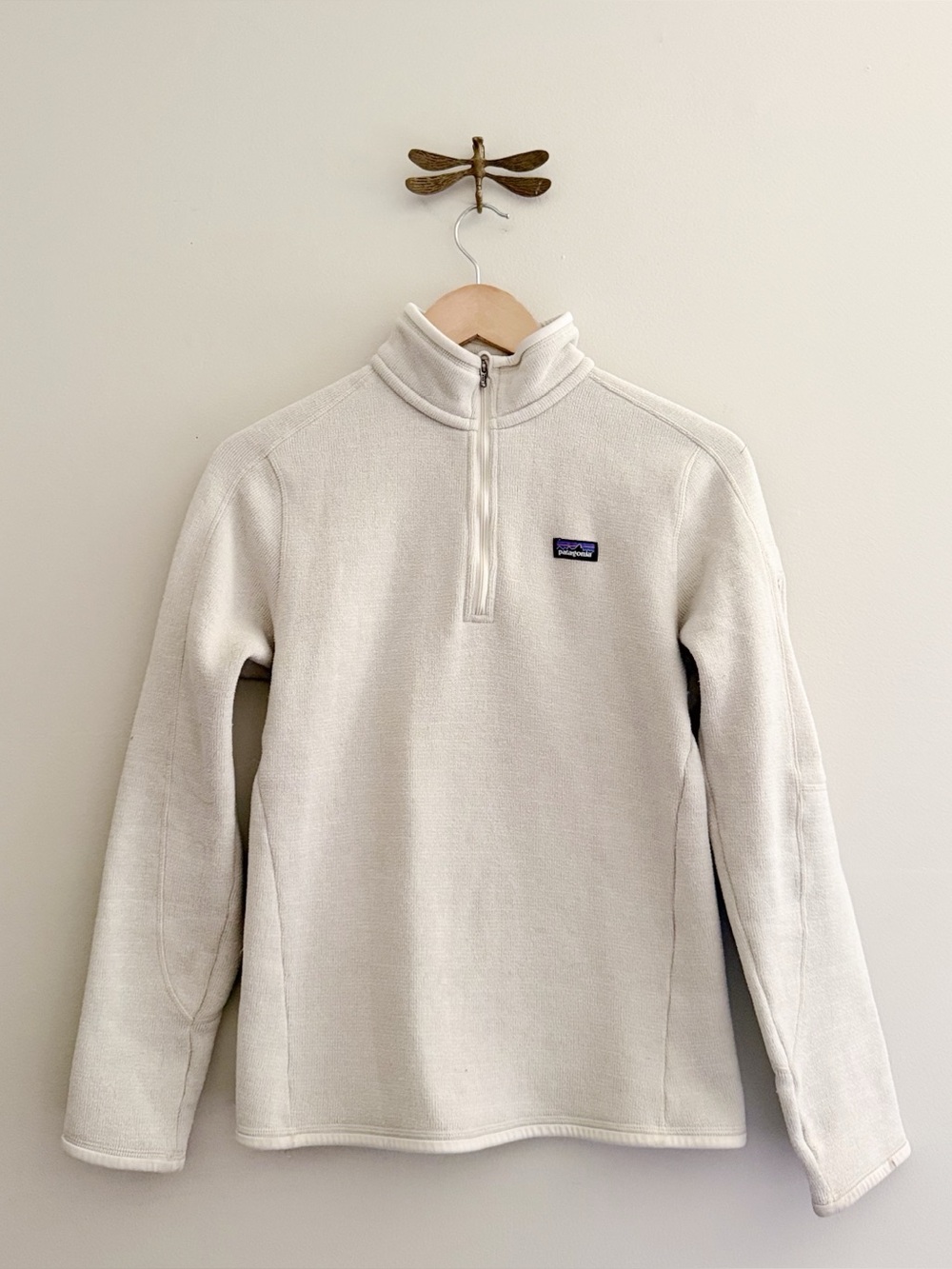 Patagonia Cream Better Sweater 1/4-Zip Fleece Womens Medium